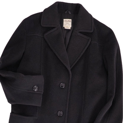 Celine Vintage Coat Long Wool Out — view 2