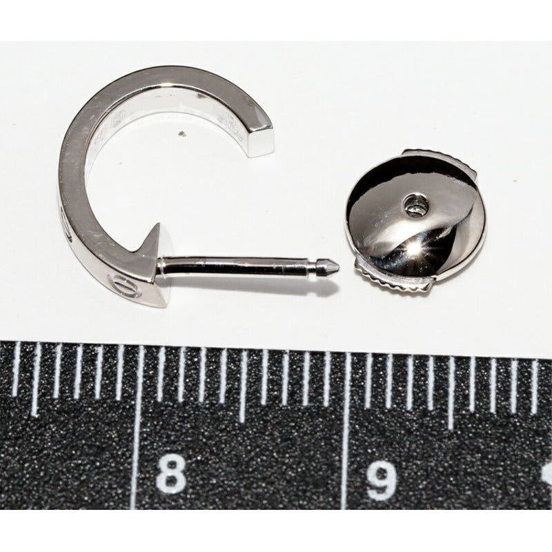 Cartier Earrings 18K White Gold Mini Love One Side Only — view 3