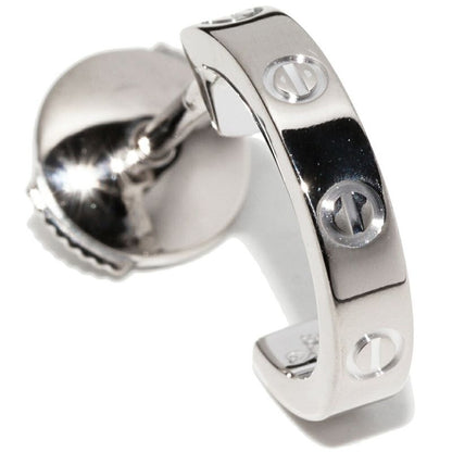 Cartier Earrings 18K White Gold Mini Love One Side Only