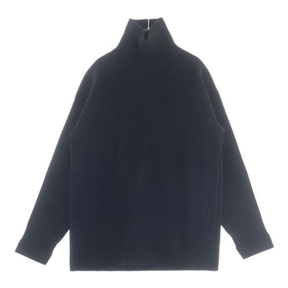 Balenciaga High Neck Long Sleeve Sweater Black