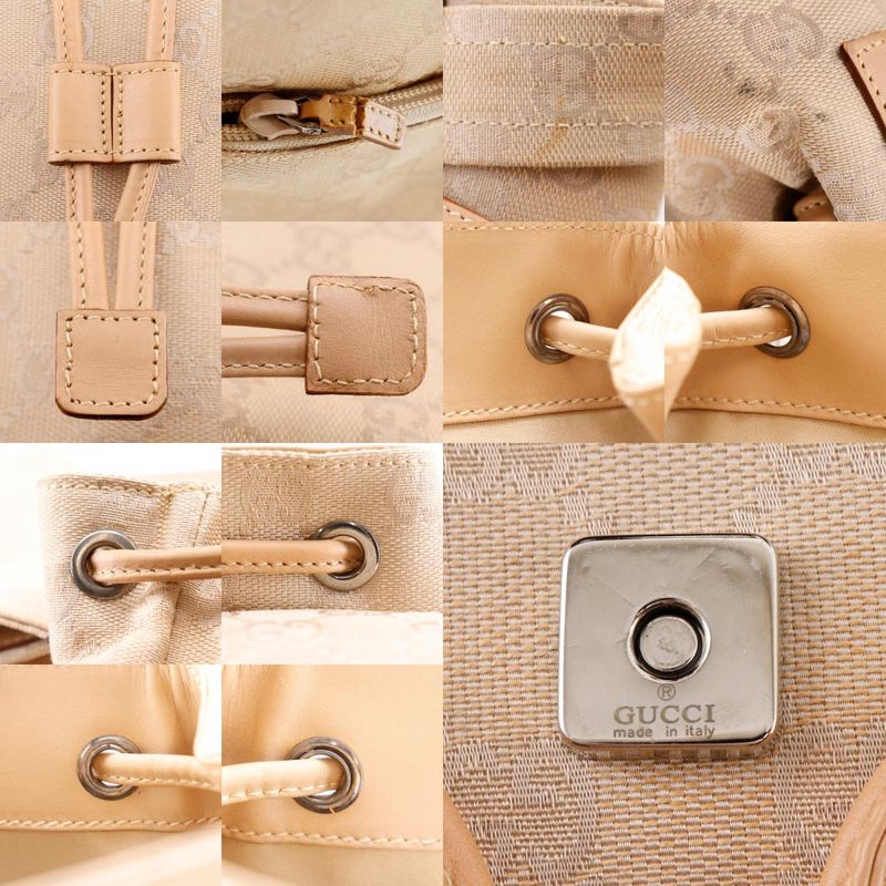 Gucci Backpack 003.0242 GG Canvas Beige Women's Backpack/daypack