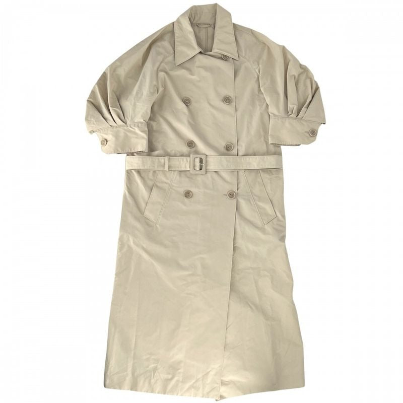Prada Trench Coat Puff Sleeve Outerwear Jacket Long Apparel