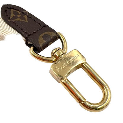 Louis Vuitton LV On The Go Coin Case Canvas Ivory Shoulder Strap Gold — view 2