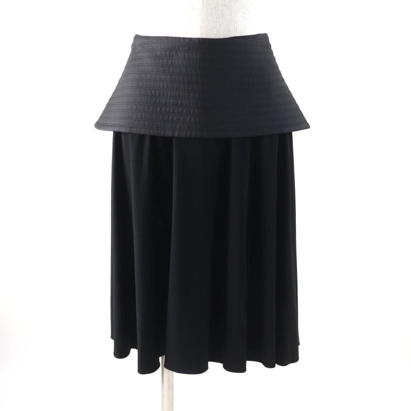 Loewe S540 Y08 X56 Knee-length Peplum Skirt Bottoms Black 34