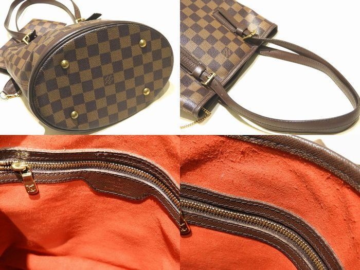Louis Vuitton Marais Bucket Shape Shoulder Bag With Pouch N42240 Damier Tote