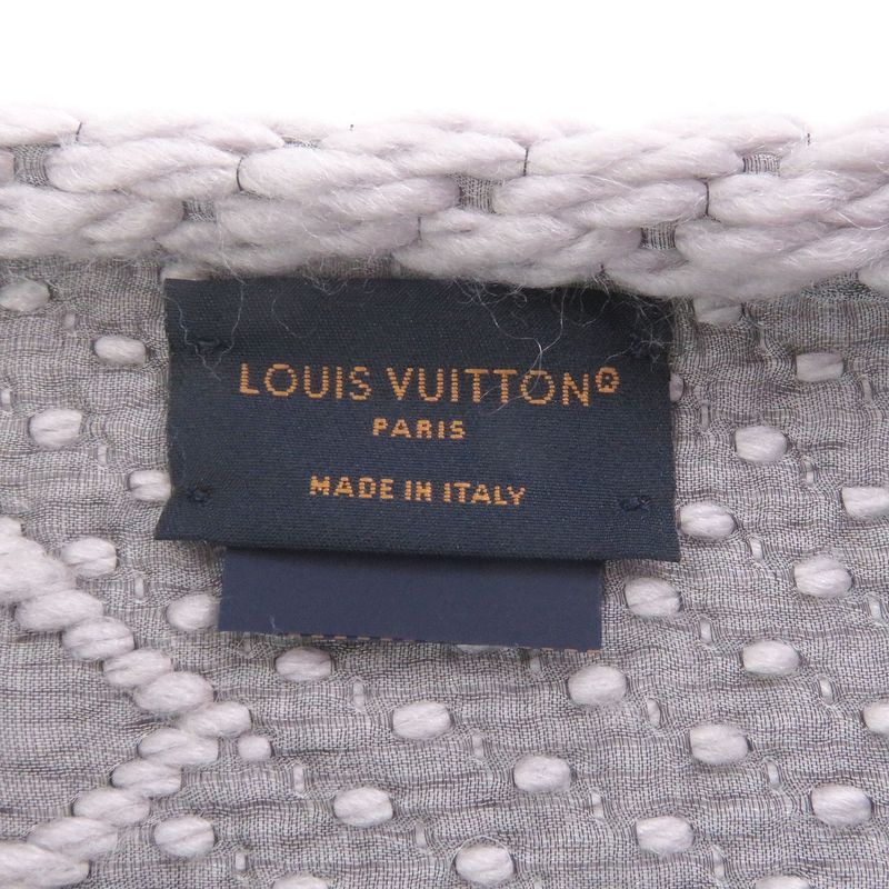 Louis Vuitton 2022 M74742 Echarpe - Logomania Monogram Fringe Stole Shawl Scarf