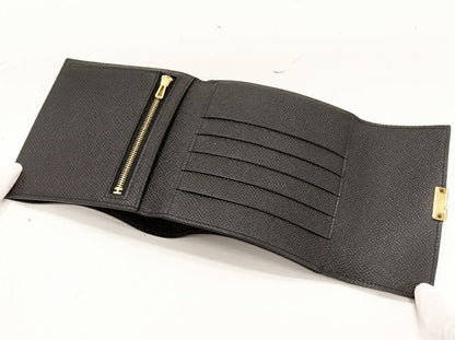 Hermes Trifold Wallet With Coin Purse Bifold Wallet Click 12 Vaux Epson Black