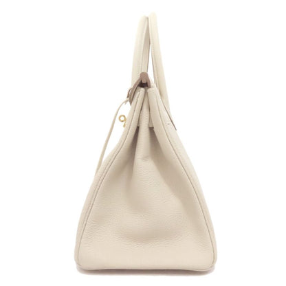 Hermes Birkin 30 Nata Gold Hardware Handbag Taurillon Women