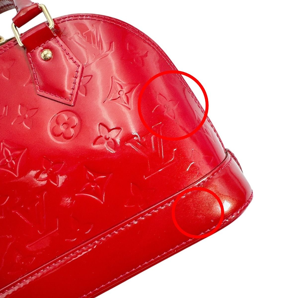 Louis Vuitton Monogram 2-Way Bag Alma BB Handbag Pomme
