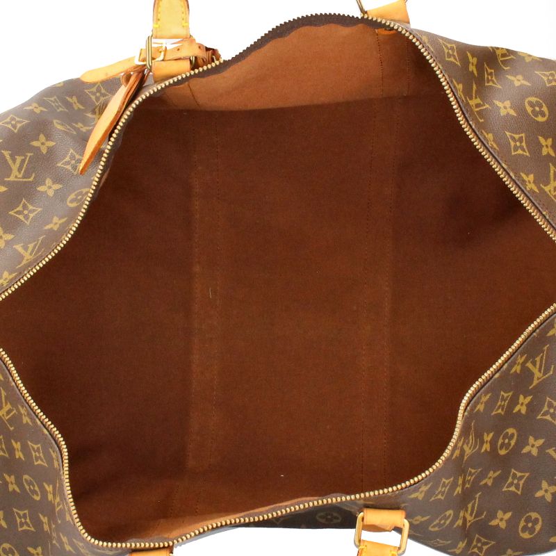 Louis Vuitton Keepall Bandoliere 60 M41412 Monogram Ladies Boston Bag Brown