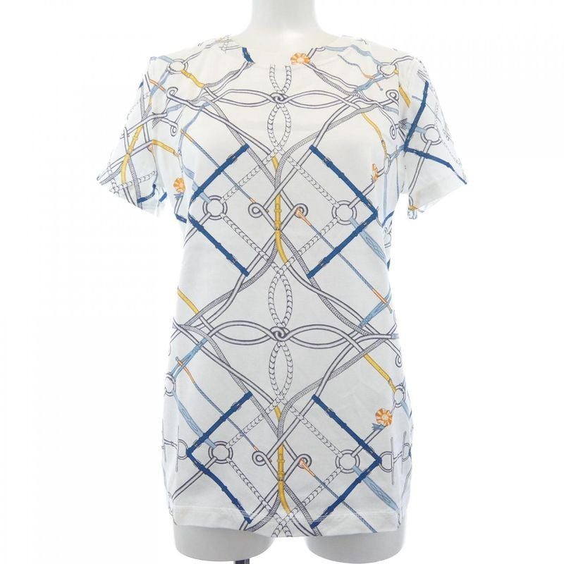 Hermes Chain Link Graphic White T-Shirt