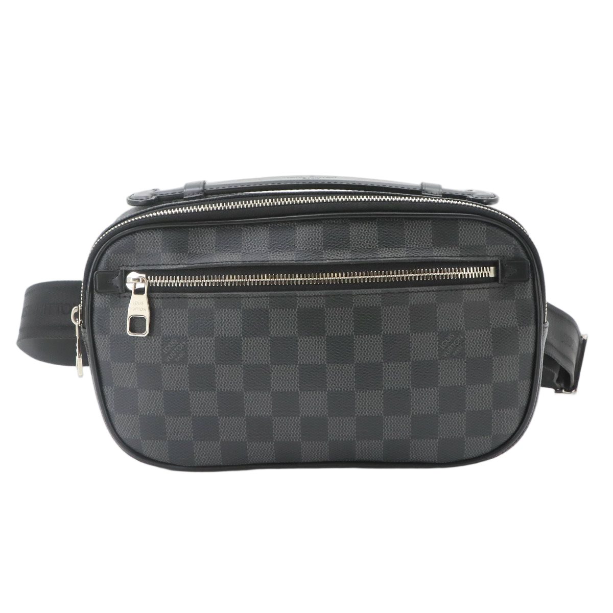 Louis Vuitton Damier Graphite Ambler Belt Bag Black Gray