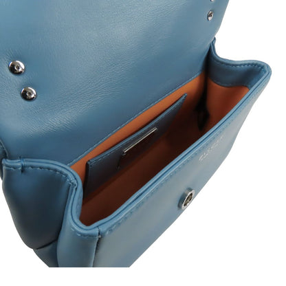Bvlgari Serpenti Cabochon Blue Leather 2-Way Shoulder Bag — view 4