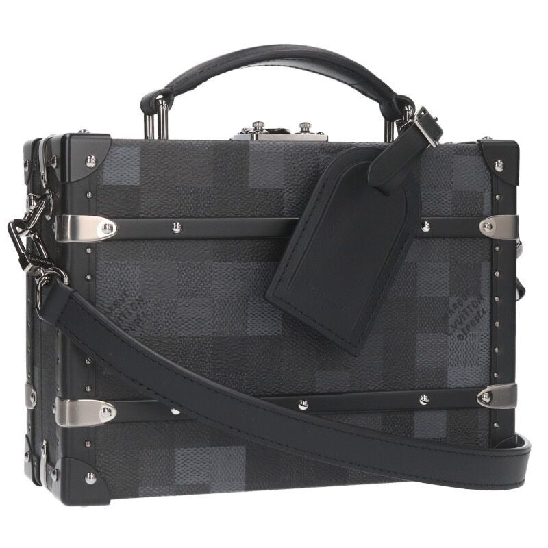 Louis Vuitton Damoflage Black Canvas Trunk Shoulder Bag
