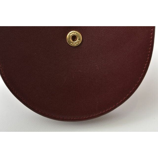 Cartier Coin Case Purse Wallet Must Line Horseshoe Shape Bordeaux — view 4