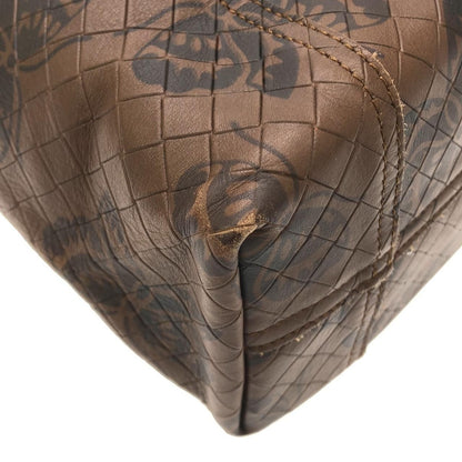 Bottega Veneta Intrecci Mirror Ju Intarcio Bag Ebano Aged Metal — view 3