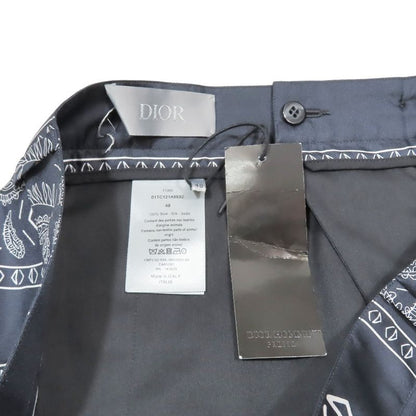 Unused 20ss DIOR Silk Paisley Pattern Shorts CD Diamond Logo Total Shorts 48