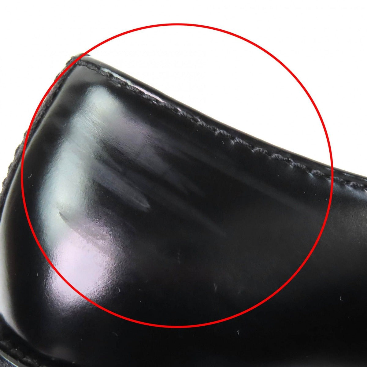 Prada Brushed Leather Loafers Shoes Thick — view 10