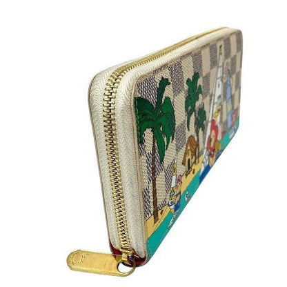 Louis Vuitton Damier Azure Zippy Wallet N40507 Round Zipper Long Wallet Women