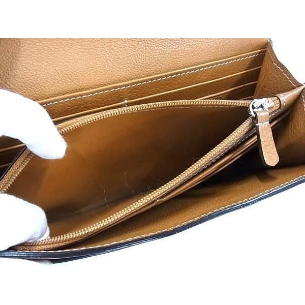 Cartier Wallet C De Brown Leather Bifold Long Silver — view 6