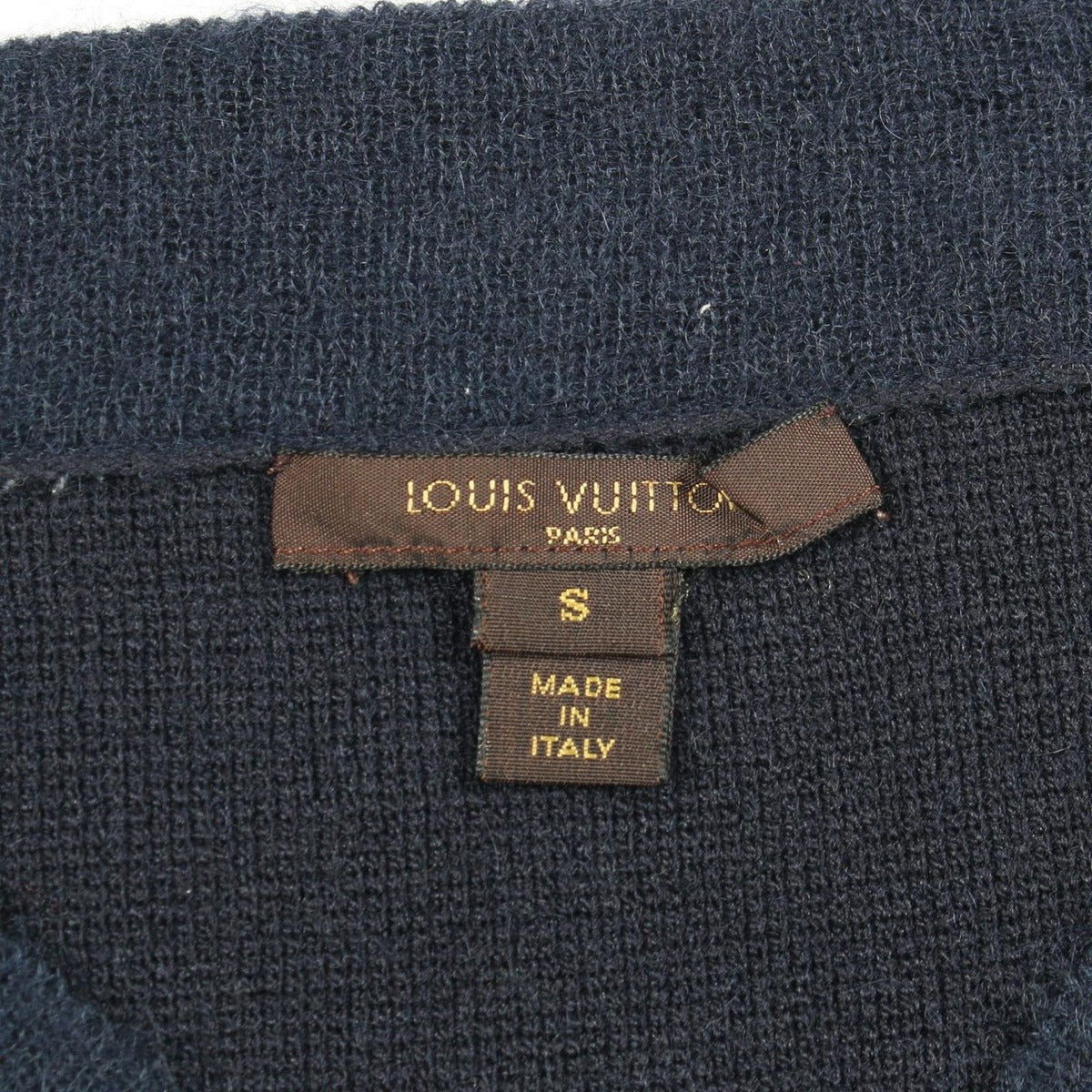 Louis Vuitton Knit Navy Wool Top — view 3