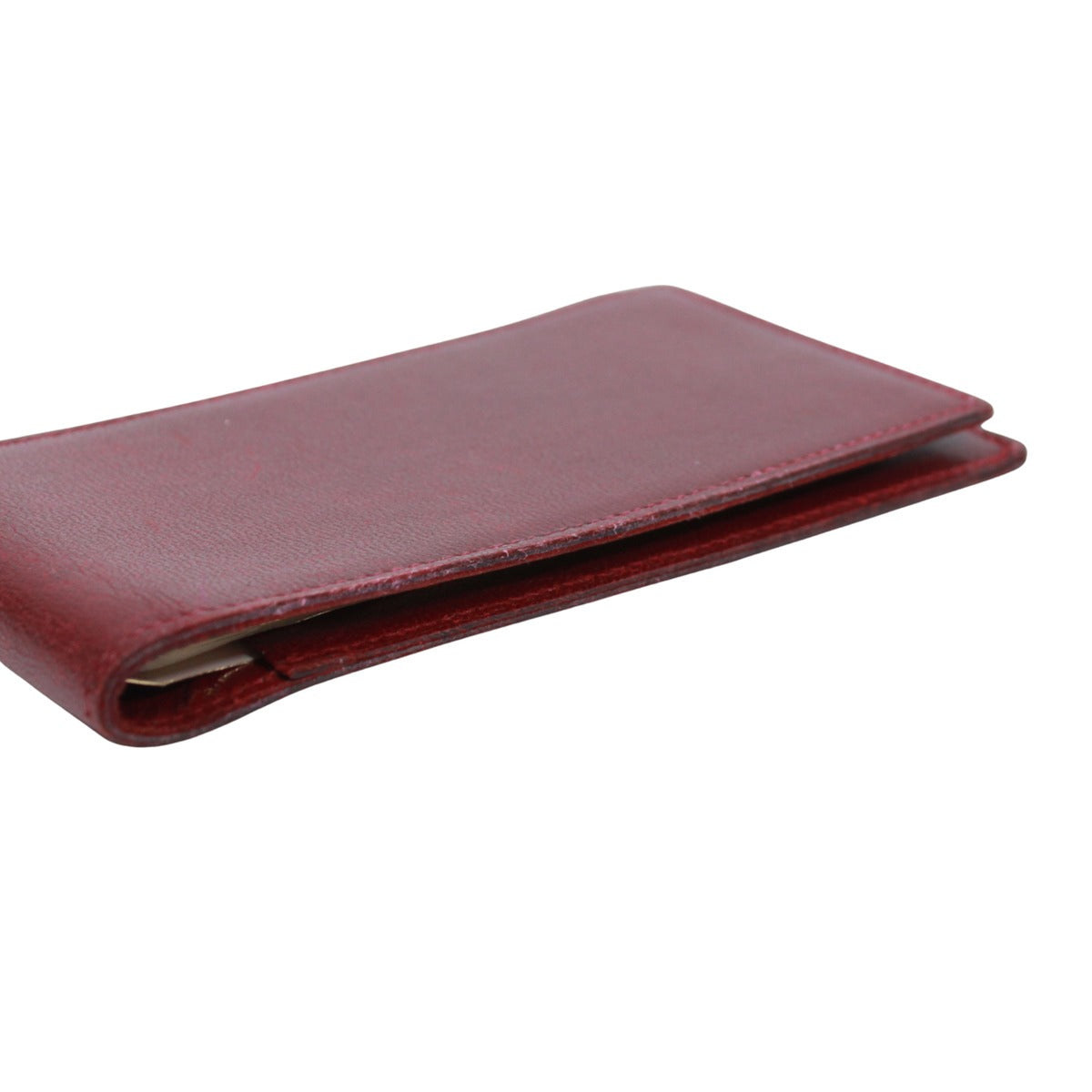 Hermes Flap Notebook Cover Leather Red Wallet — view 7