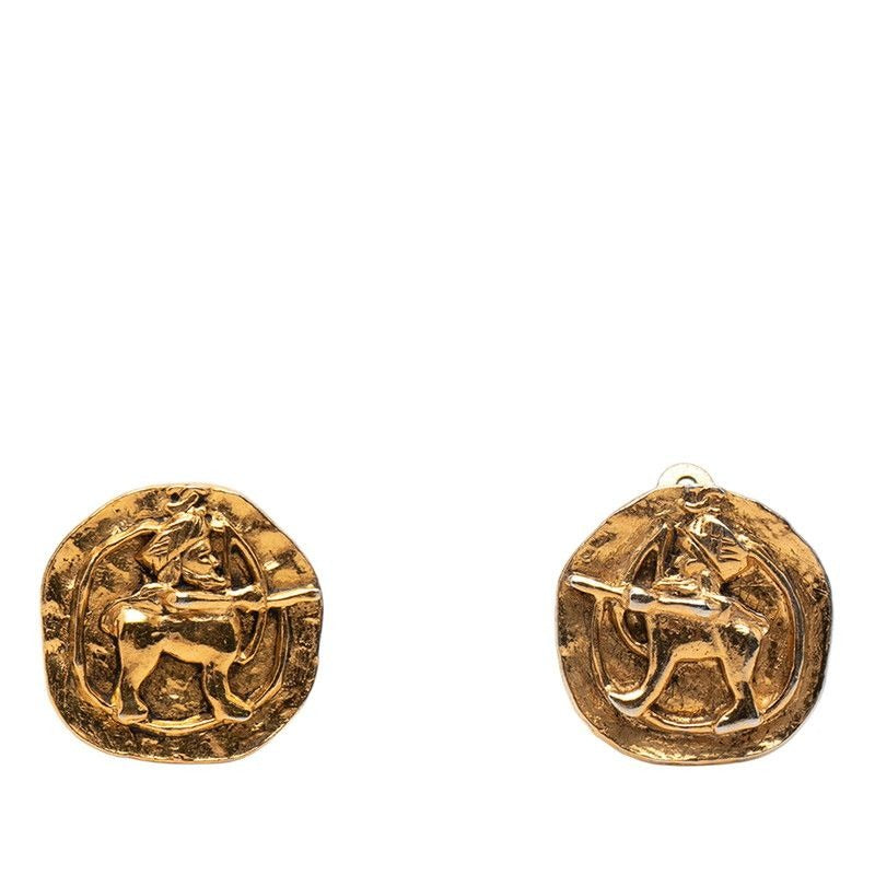 Chanel Gold Plated Earrings
