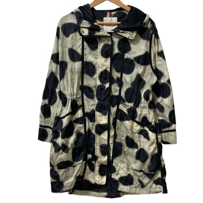 Moncler Antares Hooded Nylon Coat Jacket 0 Gray Black