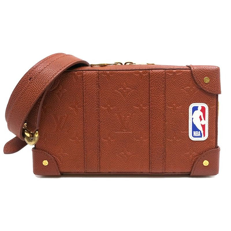 Louis Vuitton Soft Trunk NBA Ball Grain Leather Brown