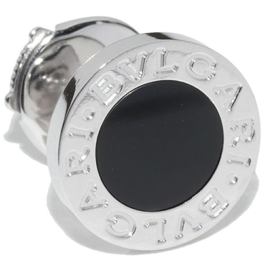 Bulgari Earrings 18K White Gold Onyx Bulgari Single Earrings Only One Side