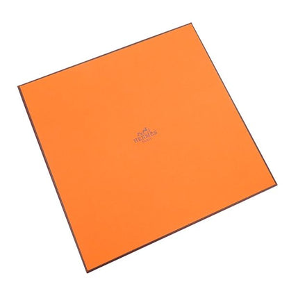 Hermes Scarf Carre 90 Carre Silk Orange Blue and Multicolor [baobab Cat Baobab