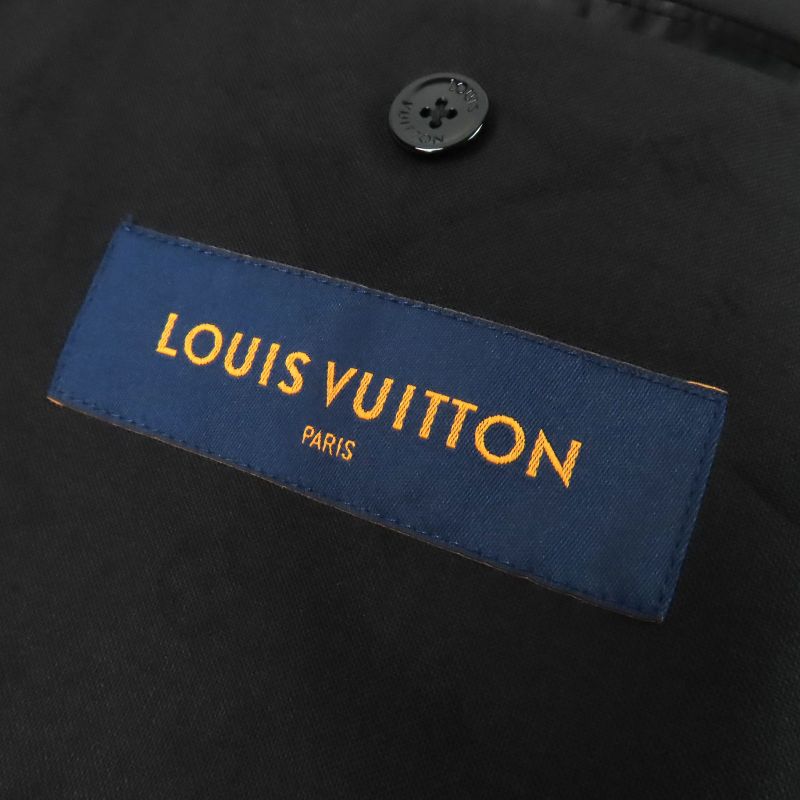Louis Vuitton 23AW Wool Monogram Allover Pattern Single Tailored Jacket Black