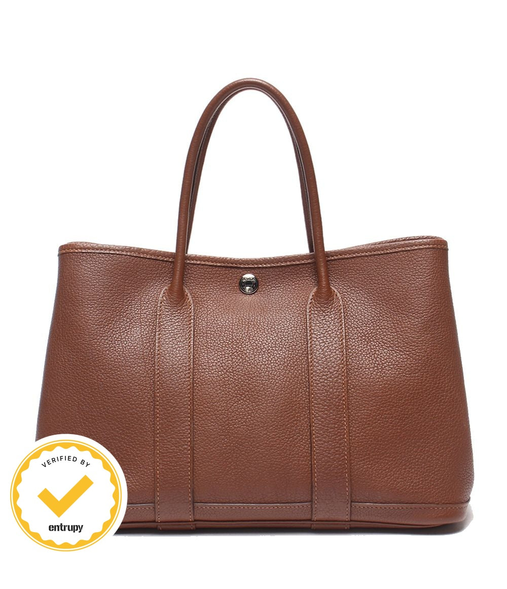 Hermes Handbag Silver Garden Party TPM Tote
