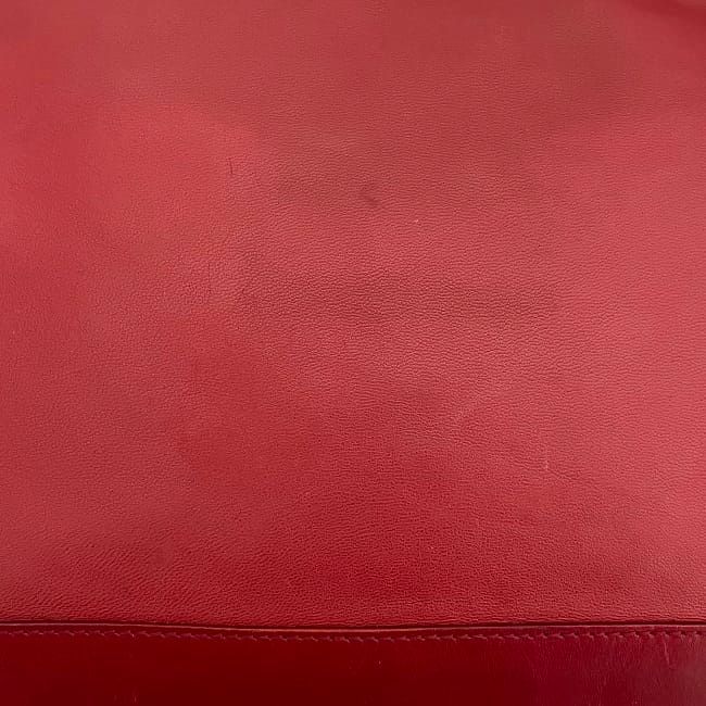 Loewe Semi Shoulder Bag Red Excellent Condition Leather Nappaleather Preowned