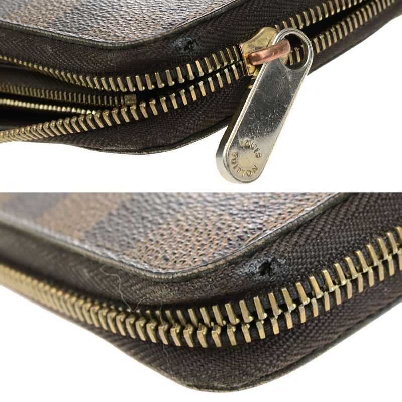Louis Vuitton Zippy Wallet Damier Ebène Long Wallet N60015 09yg563