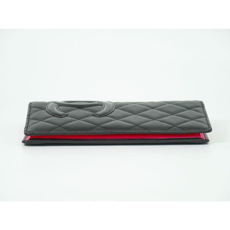 Chanel Coco Mark Cambon Line Long Wallet Leather Black — view 4