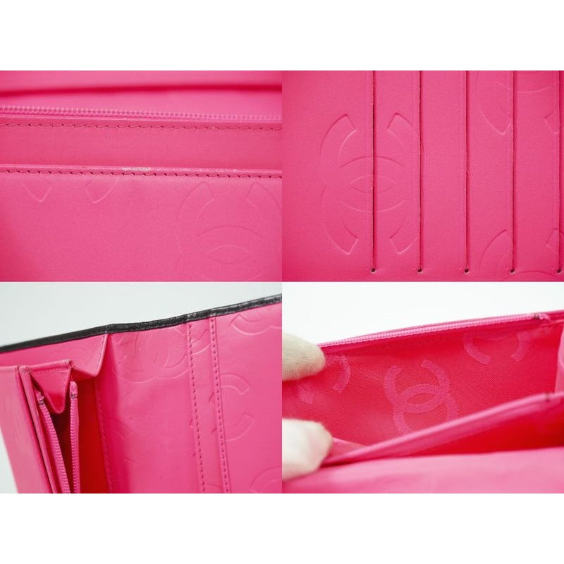 Chanel Coco Mark Cambon Line Long Wallet Leather Black — view 8