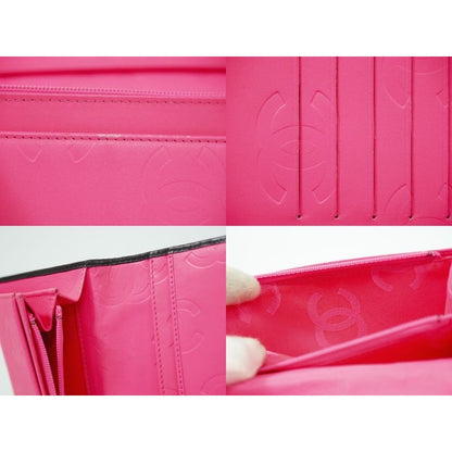 Chanel Coco Mark Cambon Line Long Wallet Leather Black — view 8