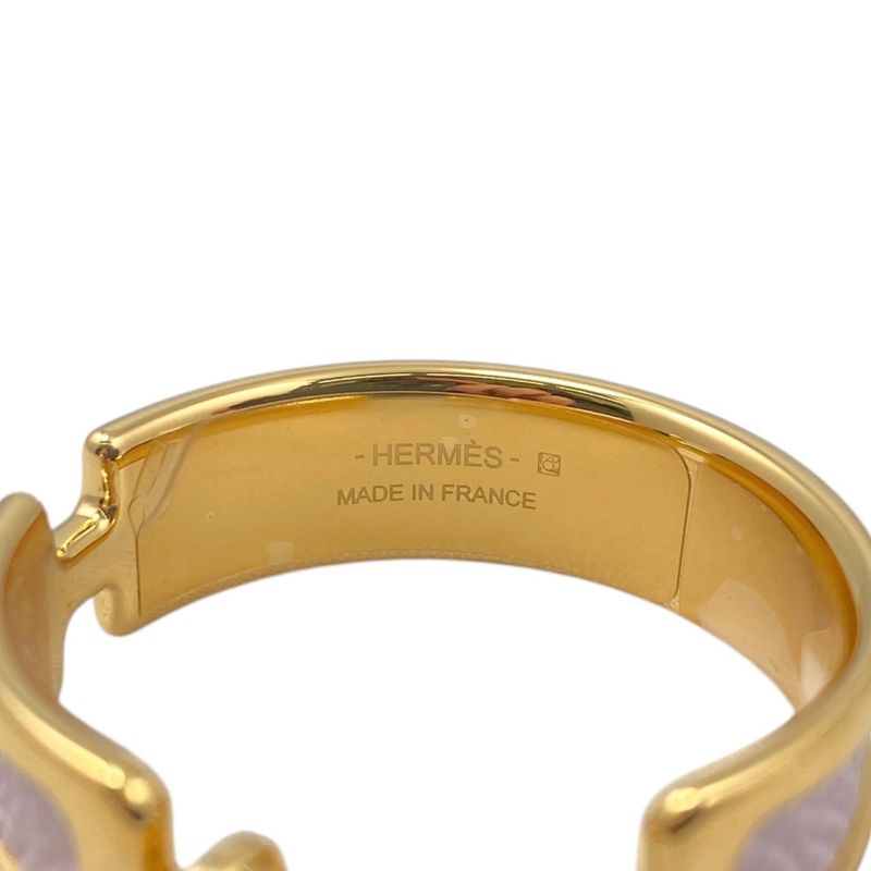 Hermes Earrings Olympe H011123cc09 Vaux Epson Mauve Pearl Pink Gold Hermes