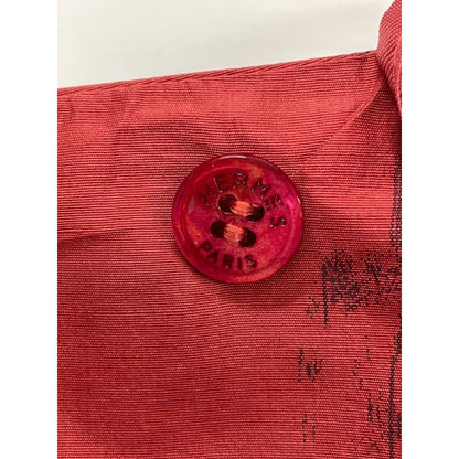 Hermes Silk Flared Skirt 34 Horse Motif Pattern Red — view 5