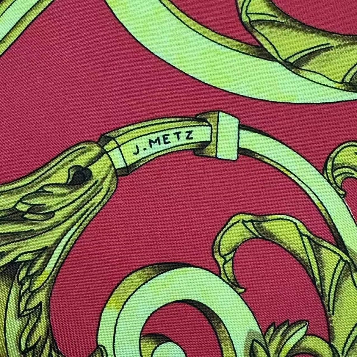 Hermes Scarf Carre 90 Silk les Tuileries Jardin Des Red — view 6