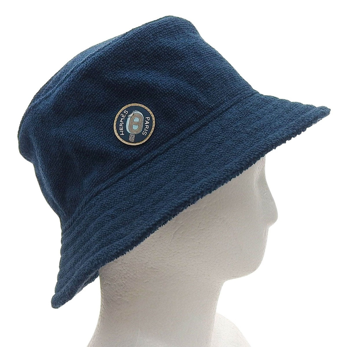 Hermes Bucket Hat 100% Cotton with Logo — view 3