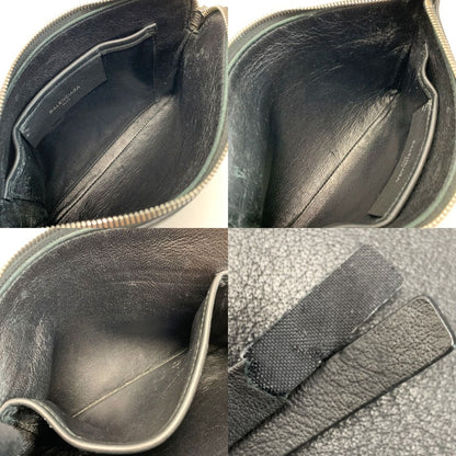 Balenciaga Leather Black Pouch