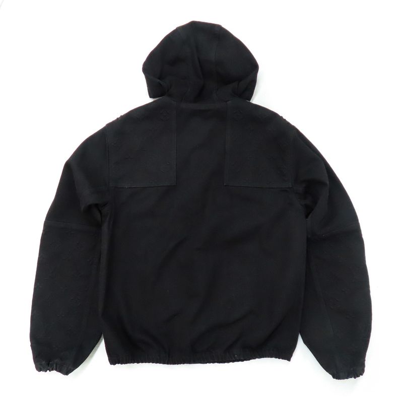 Louis Vuitton Monogram Detail Dead Denim Jacket 1aa4oj 46 Black