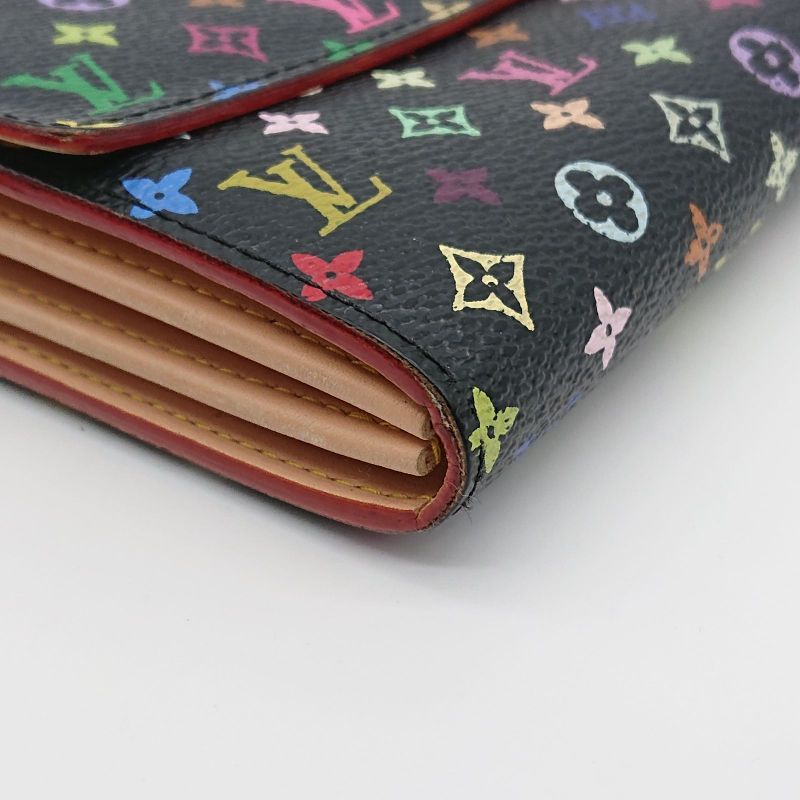 Louis Vuitton Multicolor Sarah Long Wallet Monogram Black Box Storage Bag