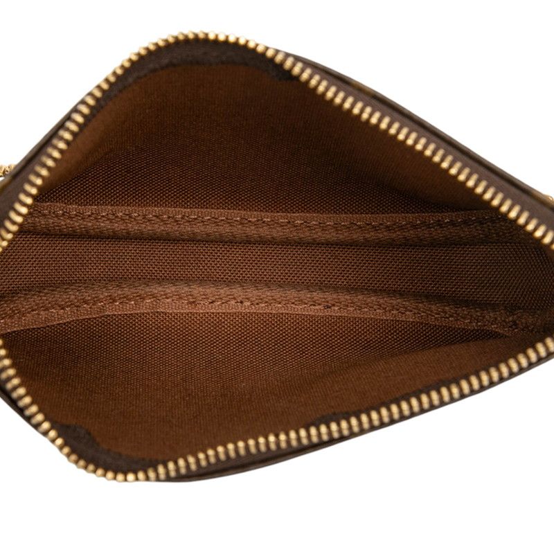 Louis Vuitton Monogram Accessoire Pouch Mini Handbag M58009 Brown PVC Leather