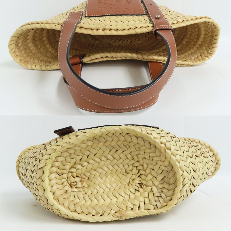 Loewe Basket Bag Small 327.02s93 Anagram Natural Tan Raffia Basket Bag