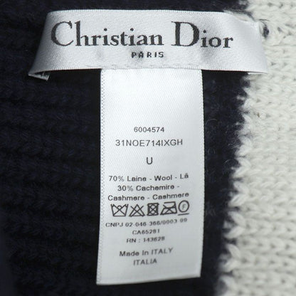 DIOR Logo Knit Cap Knit Cap Navy 31noe714ixgh Unisex Preowned