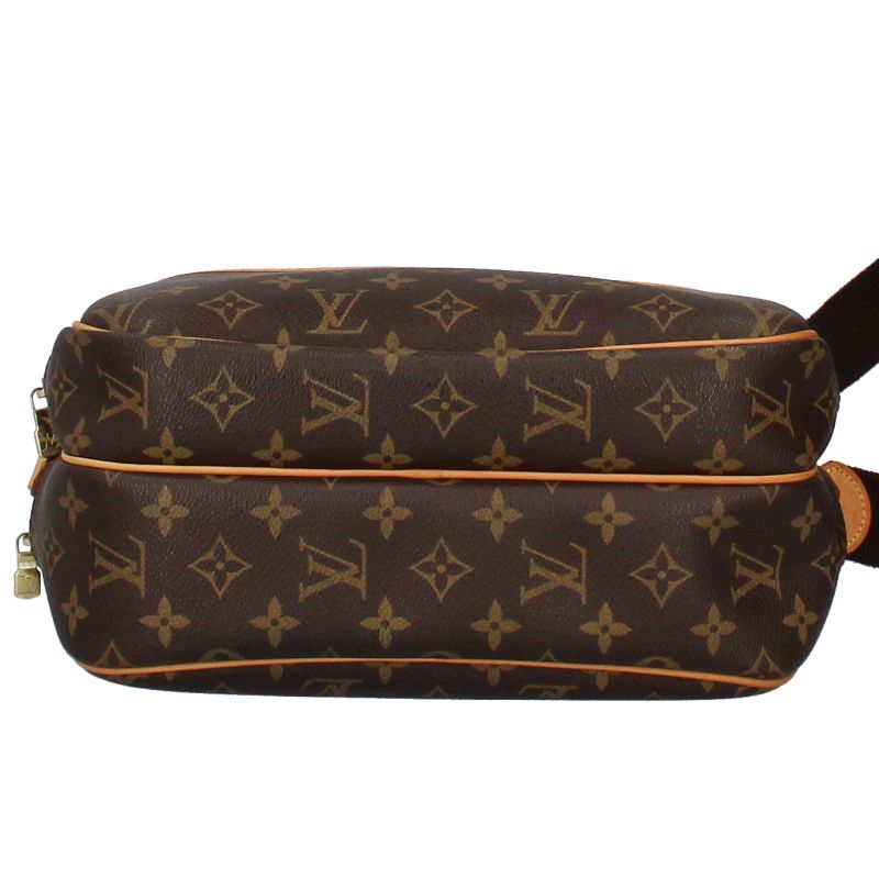 Louis Vuitton Reporter PM M45254 Monogram Women's Shoulder Bag Brown Excellent