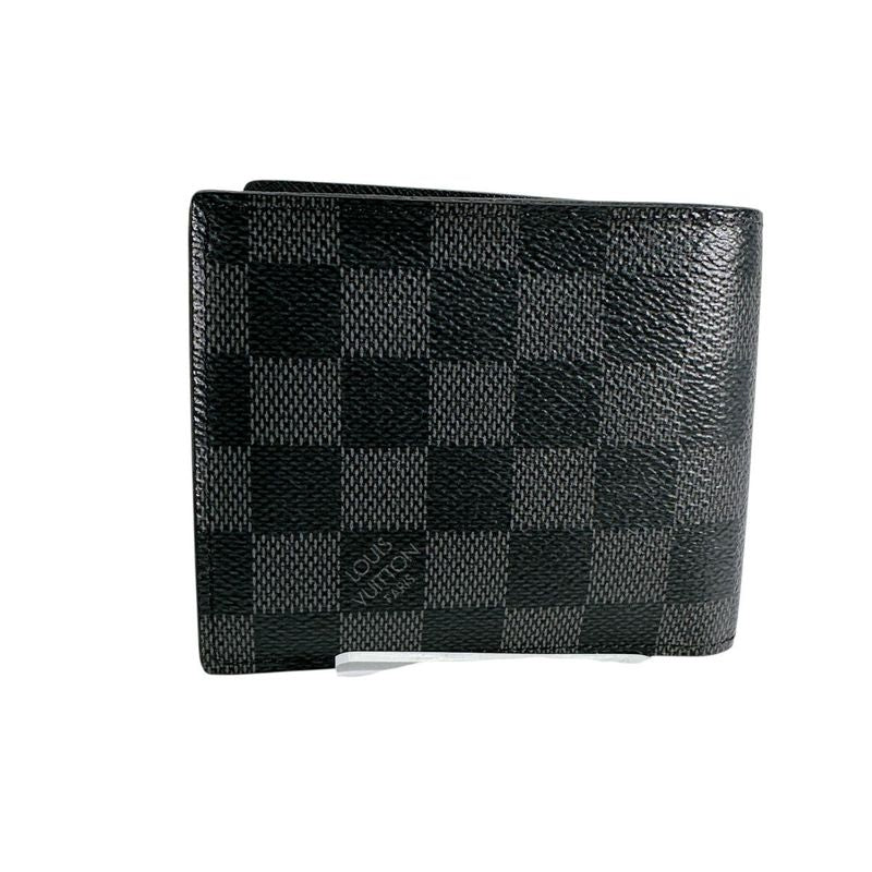 Louis Vuitton N62664 Damier Graphite Wallet Portefeuille Marco Fold Wallet